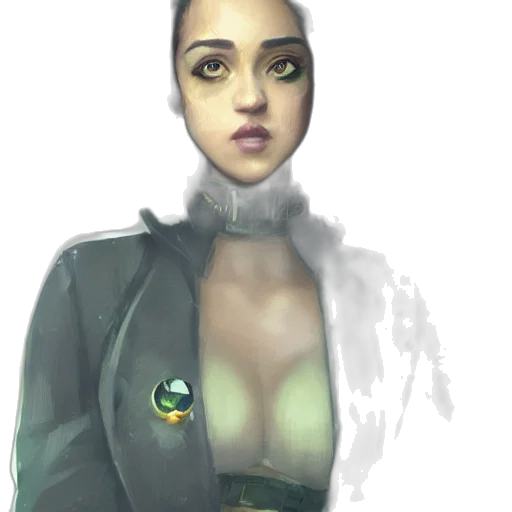 jacket, robot, face, staff, concept art, fantasy art, photorealistic, comic book art transparent PNG cut-out