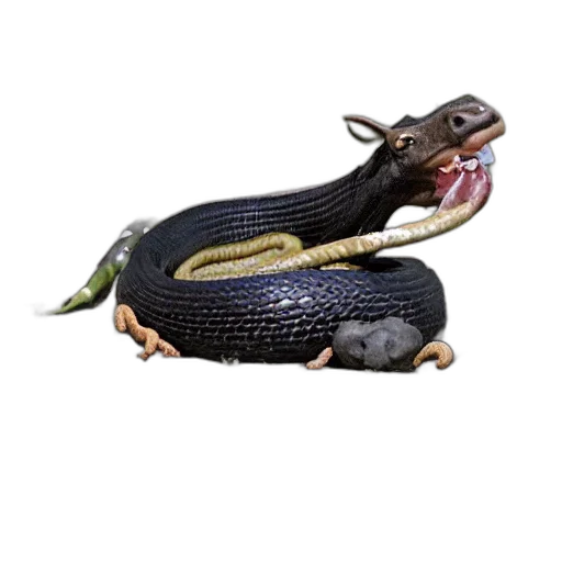 animal, shoes, creature, dragon, 3d render, photorealistic, concept art, snake transparent PNG cut-out