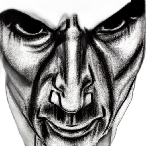 mask, face, creature, comic book art, pencil sketch, photorealistic, concept art, lawyer transparent PNG cut-out