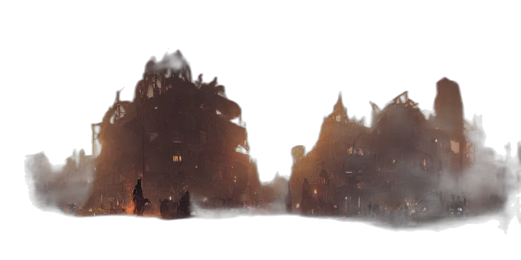 mask, dragon, building, crown transparent PNG cut-out
