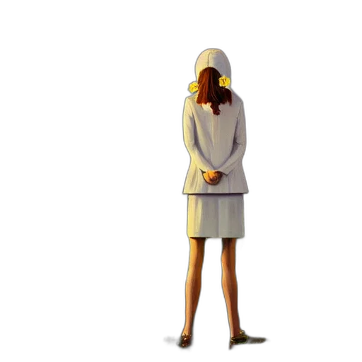 dress, staff, jacket, hat, concept art, 3d render, pixel art, photorealistic transparent PNG cut-out