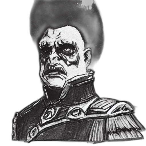 mask, face, staff, crown, concept art, comic book art, pencil sketch, cartoon transparent PNG cut-out