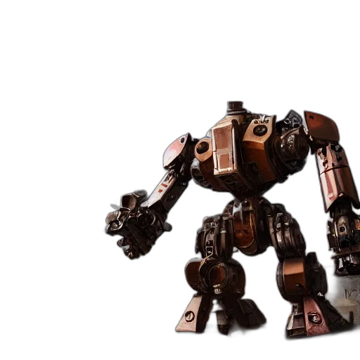 robot, weapon, creature, 3d render transparent PNG cut-out
