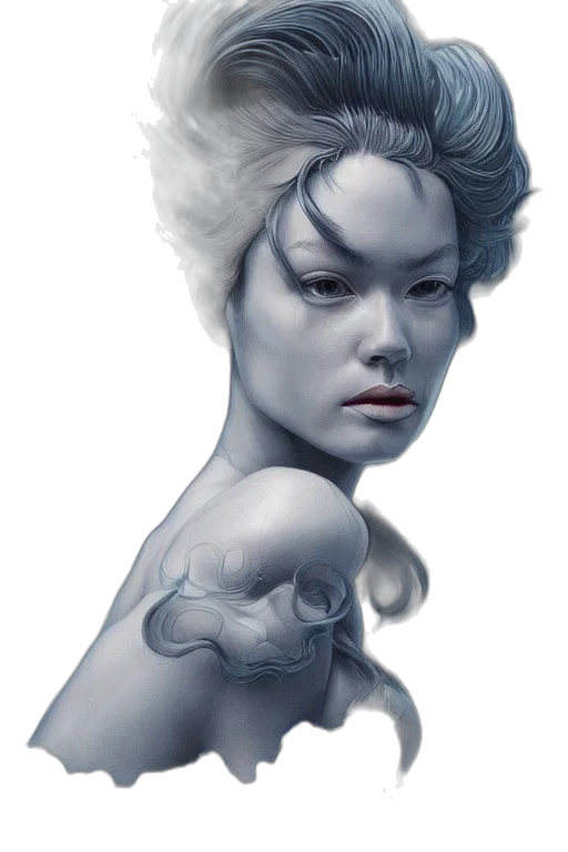 face, crown, mask, robot, fantasy art, photorealistic, concept art, oil painting transparent PNG cut-out