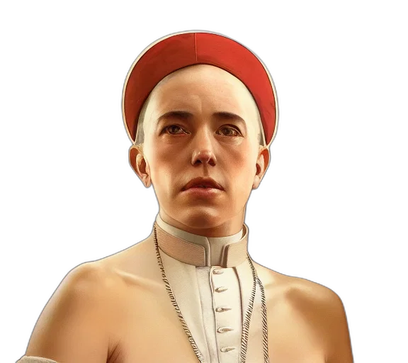face, hat, jewelry, staff, photorealistic, concept art, 3d render, fantasy art transparent PNG cut-out