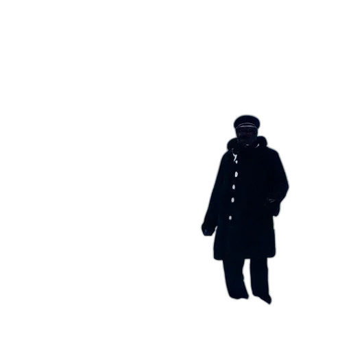jacket, staff, hat, face transparent PNG cut-out