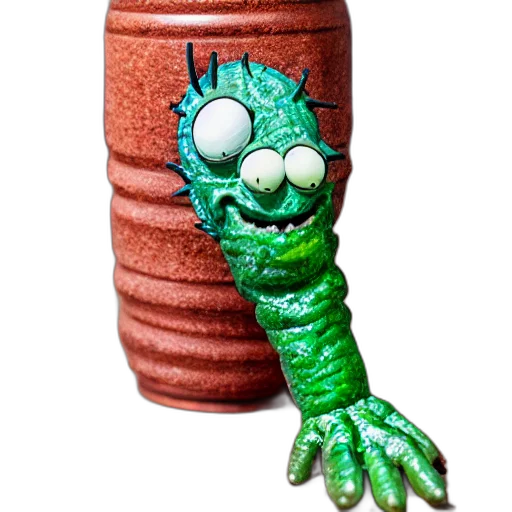 creature, bottle, staff, robot transparent PNG cut-out