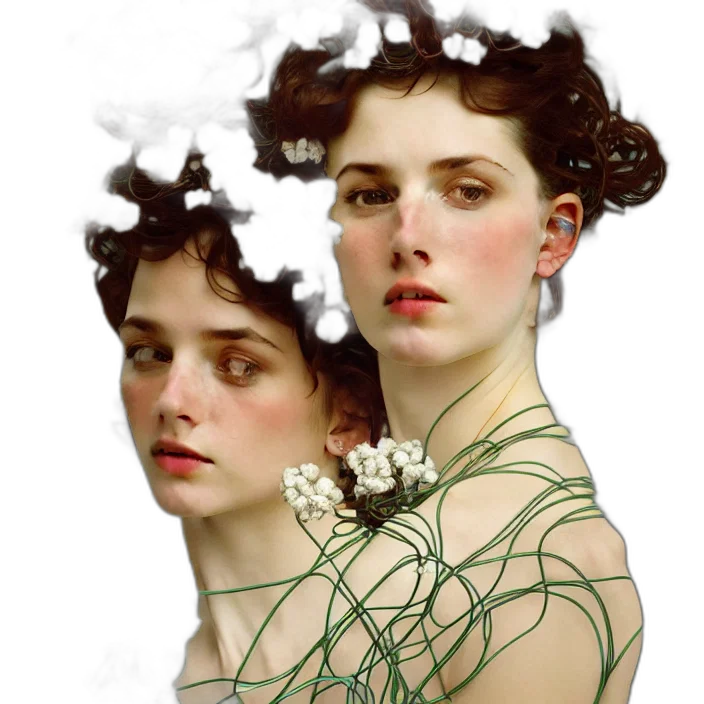 crown, jewelry, hair, face, photorealistic, fantasy art, concept art, oil painting transparent PNG cut-out