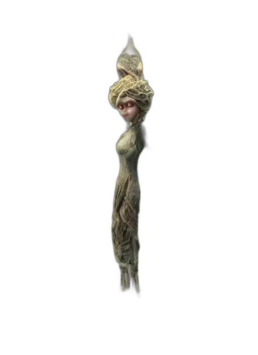 staff, hair, hat, creature transparent PNG cut-out