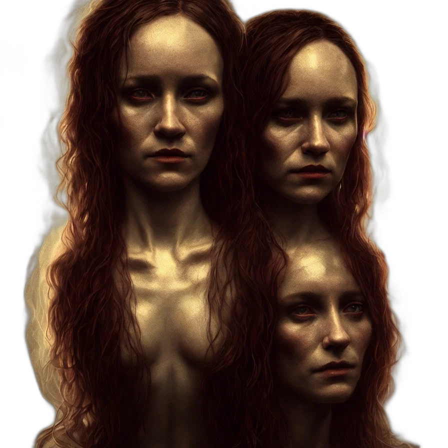 face, concept art, photorealistic, fantasy art transparent PNG cut-out