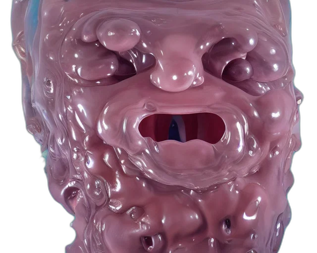 face, mask, creature, crown, 3d render, vaporwave, photorealistic, underwater transparent PNG cut-out