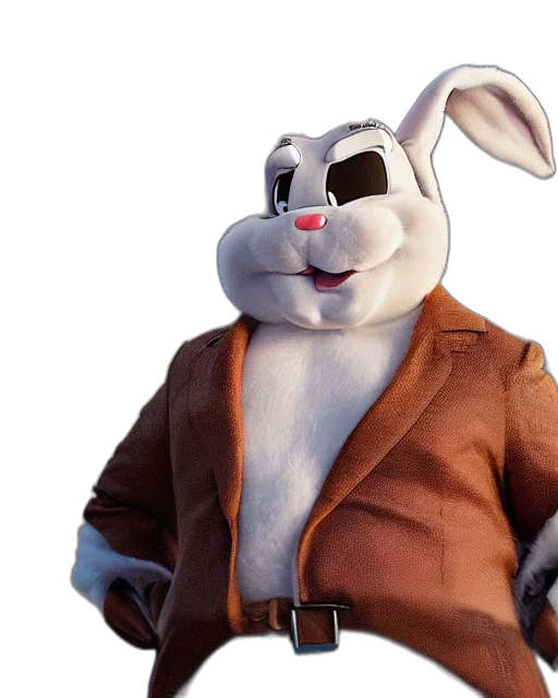 jacket, animal, staff, 3d render transparent PNG cut-out