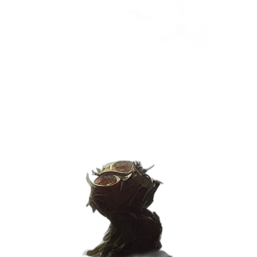 crown, staff, mask, creature, concept art, 3d render, fantasy art, photorealistic transparent PNG cut-out