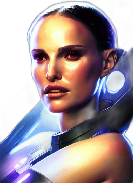 robot, face, cyberpunk, concept art transparent PNG cut-out