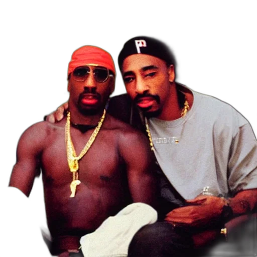 pac, shakur, sitting, lap, bill, cosby transparent PNG cut-out