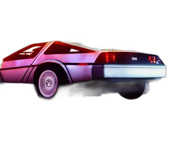 car, concept art, vaporwave, 3d render transparent PNG cut-out
