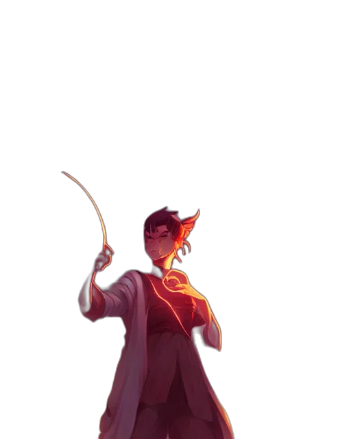 staff, jacket, sword, weapon, concept art, pixel art, fantasy art, comic book art transparent PNG cut-out