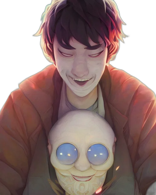 jacket, mask, creature, face transparent PNG cut-out
