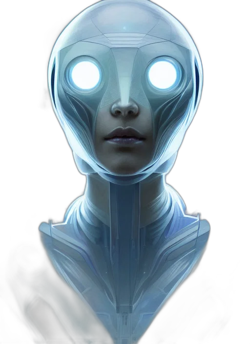 robot, face, mask, creature transparent PNG cut-out