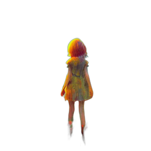 dress, robot, creature, hair transparent PNG cut-out