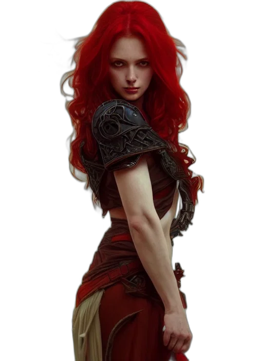 dress, dragon, sword, fantasy art, concept art, comic book art, photorealistic, fire transparent PNG cut-out