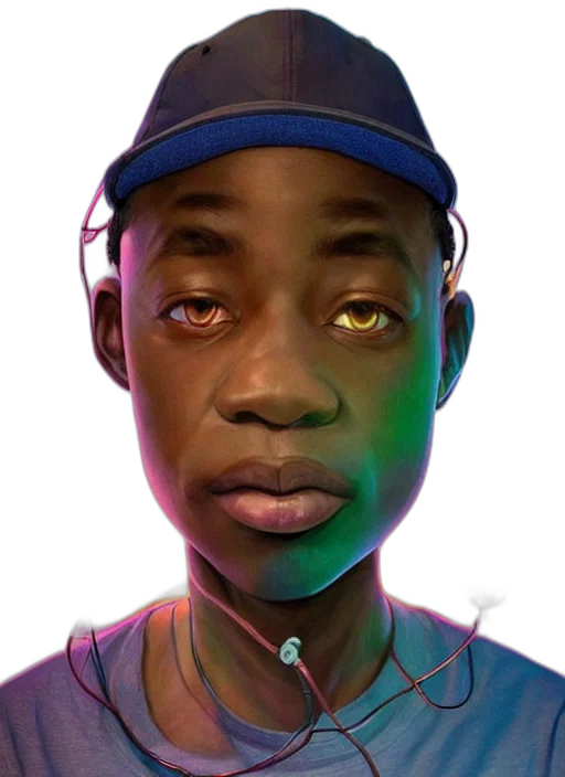 face, staff, hat, robot, concept art, photorealistic, fantasy art, 3d render transparent PNG cut-out