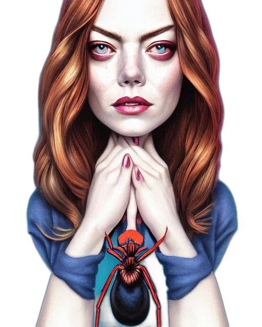 face, mask, comic book art, fantasy art, concept art, cartoon, red, spider transparent PNG cut-out