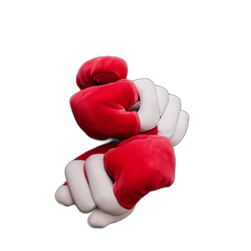 shoes, weapon, furniture, crown, 3d render, photorealistic, plush, knuckles transparent PNG cut-out