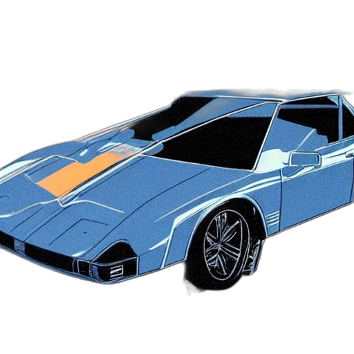 car, concept art, 3d render, comic book art, photorealistic, blue, detailed, blueprint transparent PNG cut-out