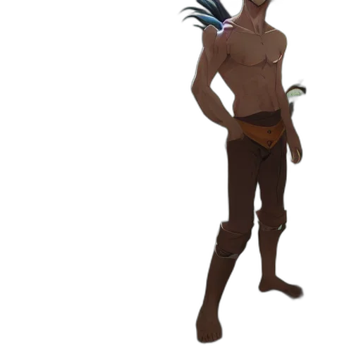 staff, creature, weapon, mask, concept art, fantasy art, 3d render, pixel art transparent PNG cut-out