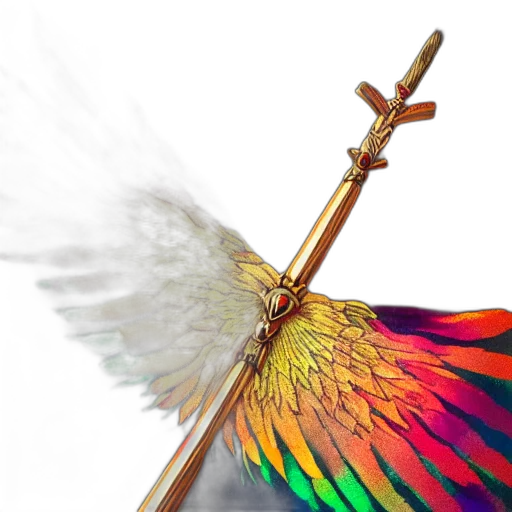 sword, weapon, staff, fantasy art, 3d render, concept art, photorealistic, medieval transparent PNG cut-out