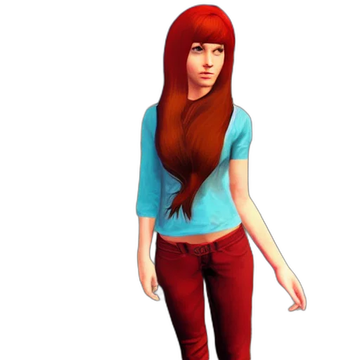3d render, concept art, cartoon, pixel art, red, neon, colorful, dark transparent PNG cut-out