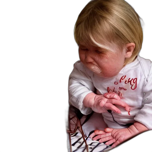 face, photorealistic, 3d render, baby, looks, like, liz, cheney transparent PNG cut-out