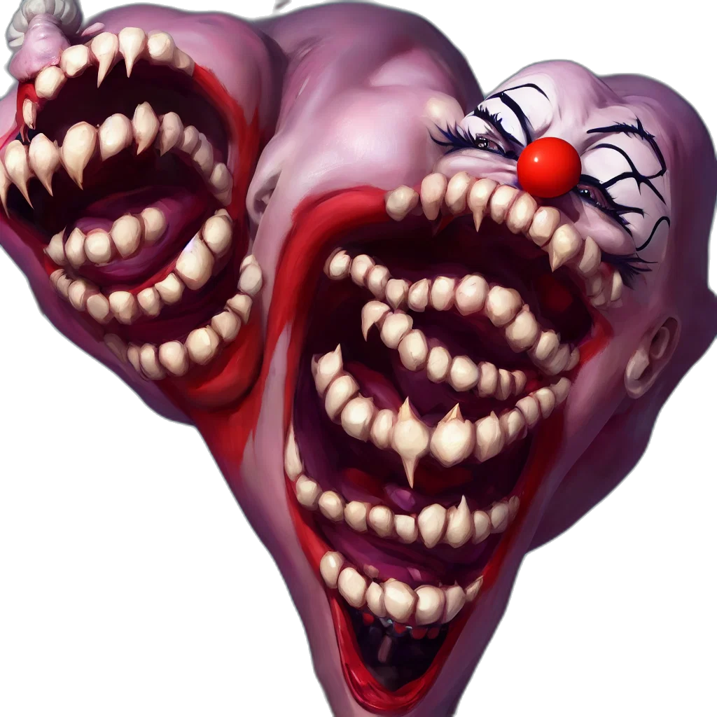 mask, face, creature, 3d render transparent PNG cut-out