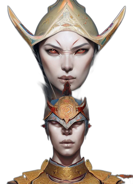 face, mask, crown, staff transparent PNG cut-out