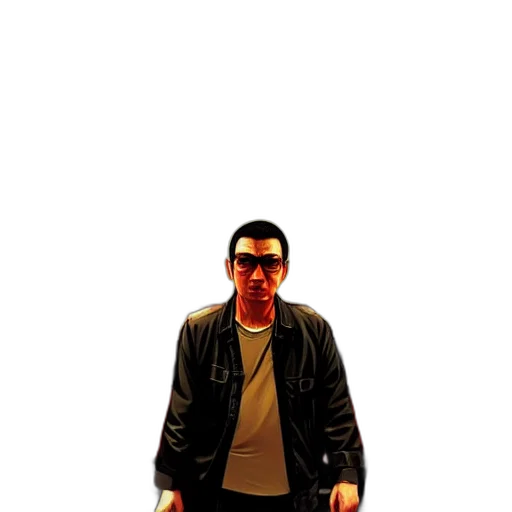 jacket, staff, robot, mask transparent PNG cut-out