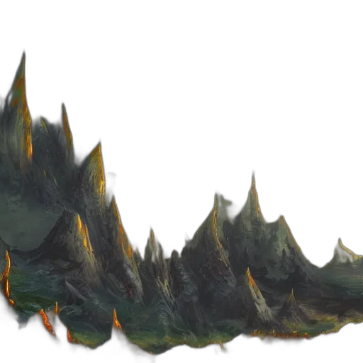 dragon, crown, sword, hair transparent PNG cut-out