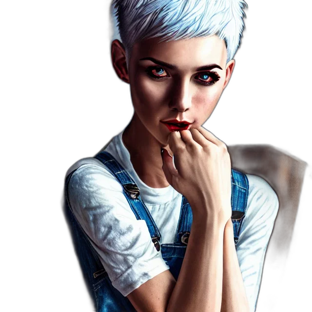 face, photorealistic, comic book art, concept art, fantasy art, neon lights, blue, pastel transparent PNG cut-out