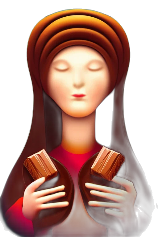jewelry, face, dress, 3d render transparent PNG cut-out