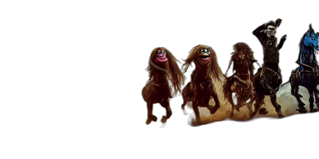 hair, creature, animal, mask, concept art, 3d render, photorealistic, four transparent PNG cut-out