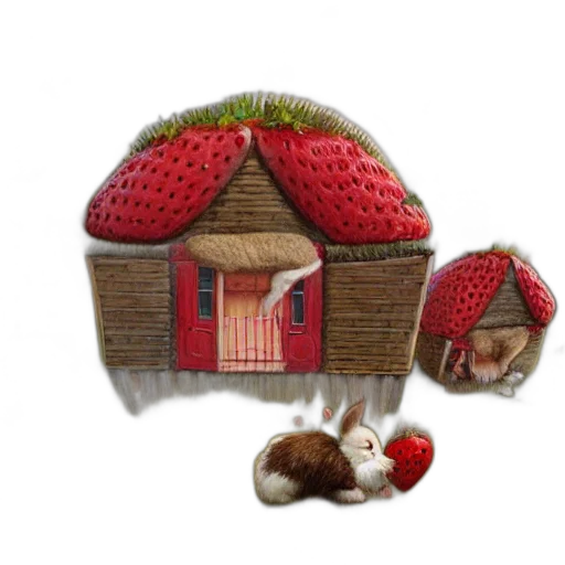 food, hat, furniture, 3d render transparent PNG cut-out