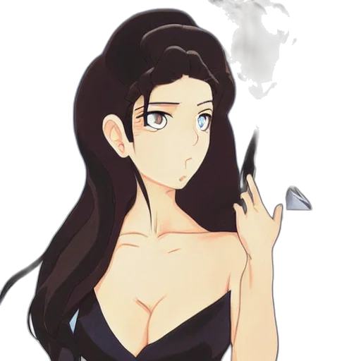 dress, staff, anime, cartoon transparent PNG cut-out