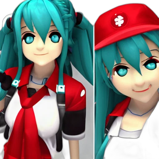 staff, face, 3d render, anime, concept art, photorealistic, red, green transparent PNG cut-out