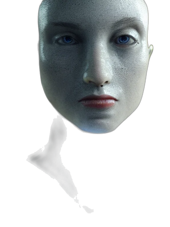 mask, face, robot, creature, 3d render, photorealistic, concept art, oil painting transparent PNG cut-out