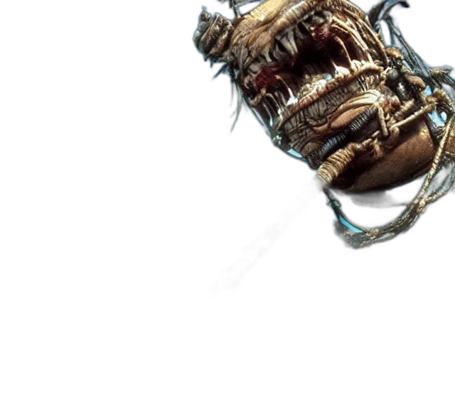 creature, mask, face, animal, concept art, 3d render, photorealistic, fantasy art transparent PNG cut-out
