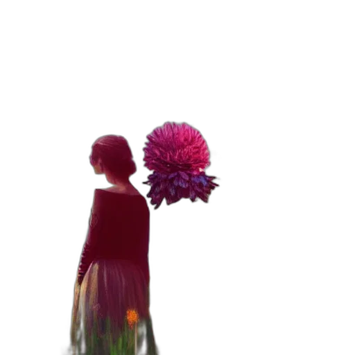 flower, dress, umbrella, bottle transparent PNG cut-out