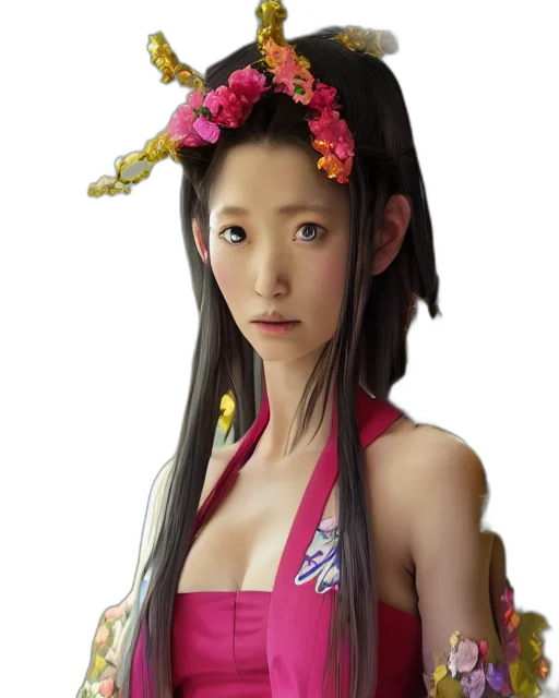 staff, dress, face, photorealistic transparent PNG cut-out