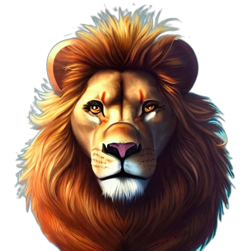 animal, crown, fantasy art, concept art transparent PNG cut-out