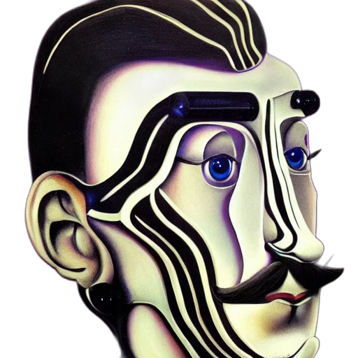 face, mask, robot, staff, cartoon, photorealistic, 3d render, concept art transparent PNG cut-out