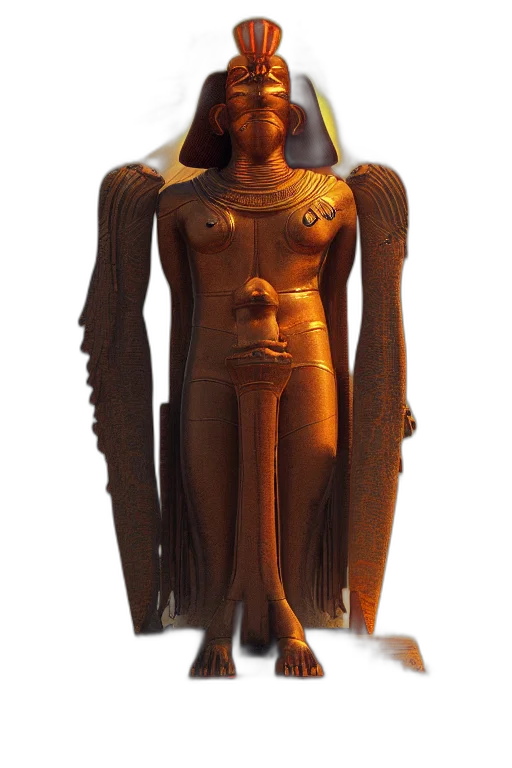 jewelry, staff, 3d render, god, horus, invoking, energies, sun transparent PNG cut-out